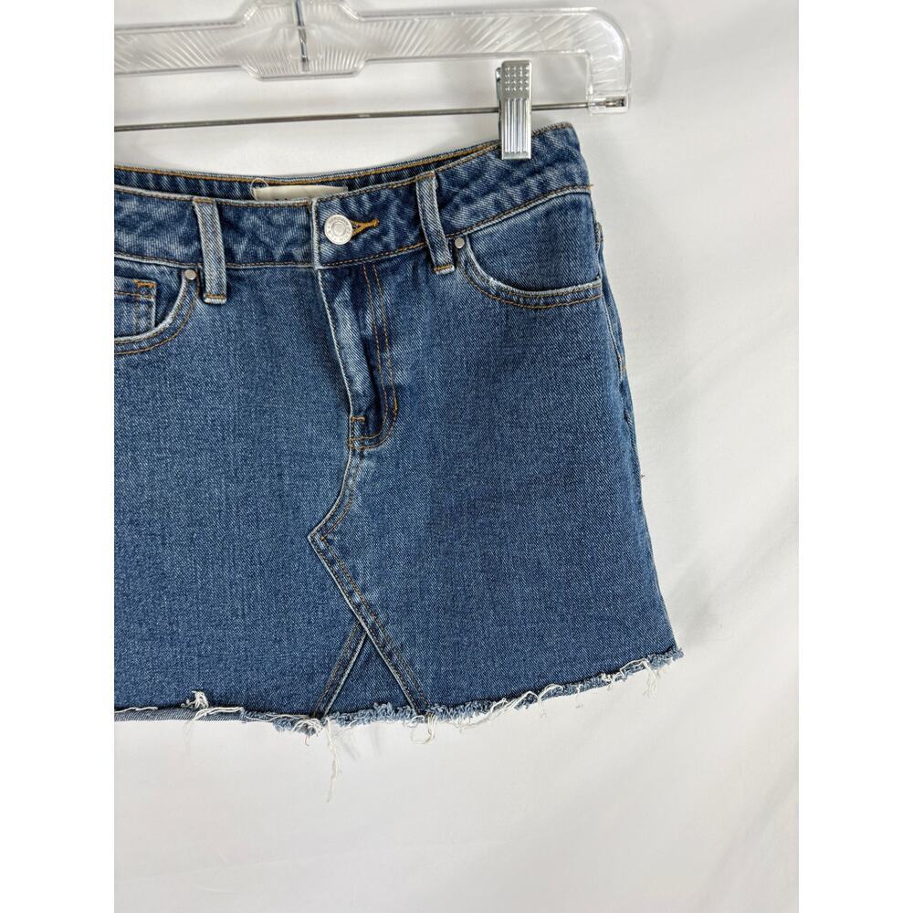 PacSun Blue Denim Mini Skirt Size 24 - Picture 2 of 4